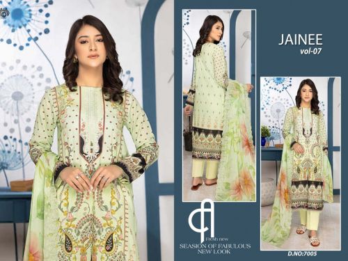 Jainee Vol 7 By Agha Noor Cotton Dress Material Catalog